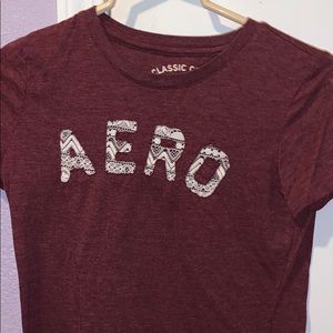 Aeropostale Maroon T-shirt